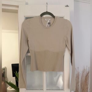 Babaton Sculpt Knit Empire Long sleeve Top NWT